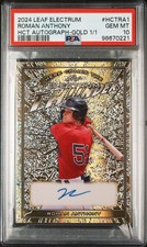 2024 LEAF ELECTRUM HERE COMES THE THUNDER AUTOS #HCTRA1 ROMAN ANTHONY 1/1 PSA 10
