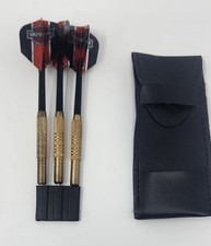 Official Harley-Davidson Steel Tip Dart Set   Brass Knurled Barrels with Case