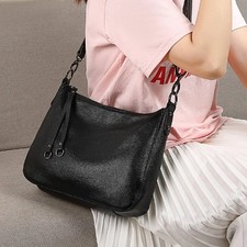  Genuine Leather Women's Shoulder Bag High Quality Cowhide Handbag Versatile Bag