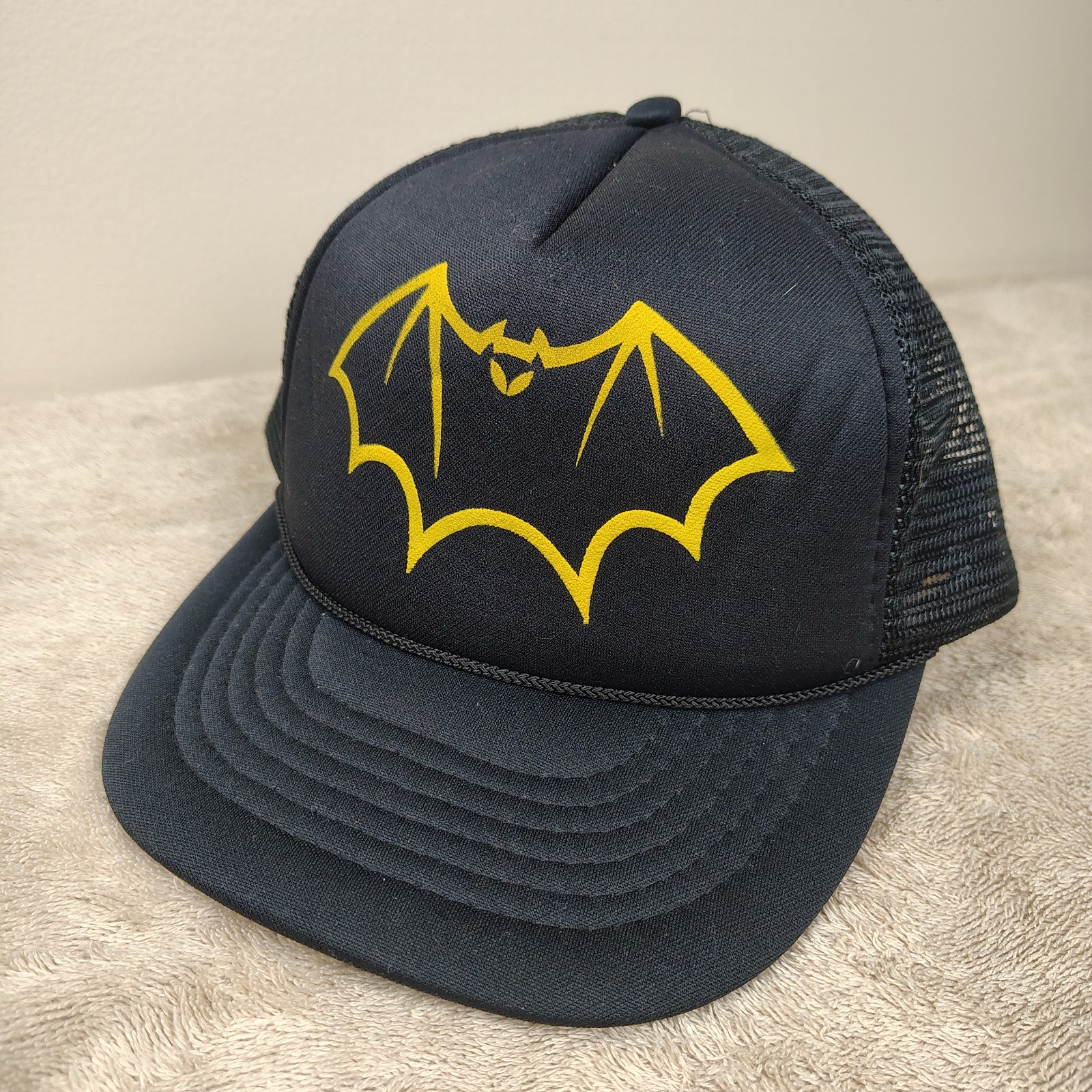 Snapback Black Mesh Back Bat Logo Dc Comics Superhero