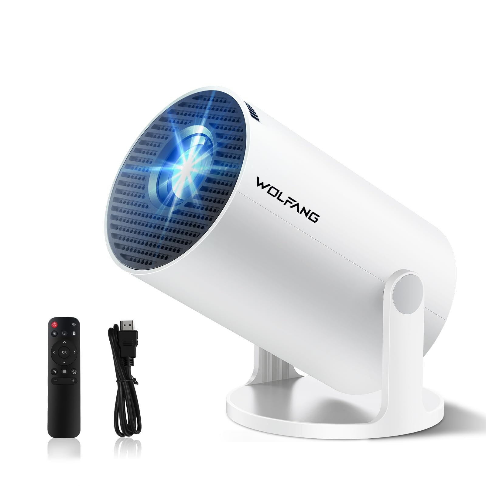 Vidéoprojecteur HD 1080p Wi-Fi 6 intelligent avec applications de streaming intégrées