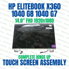 14" Touch LCD Screen Assembly hinge HP EliteBook x360 1040 G7 G8 M46727-001