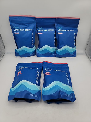 5 Bags Calmify Liquid Anti-Stress 50 Packets Total Magnesium Adaptogenic Drink