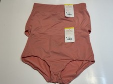 NWT Warners No Pinching No Problems Brief Panties 05738 2 Pairs M 6 Mauve Glow