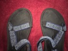 Teva Sport Sandal Womens Size 7W Blue  Hook & Loop Open Toe Waterproof Hiking — photo 2