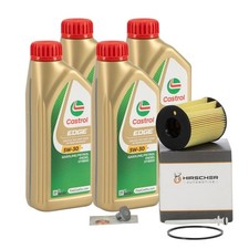 4L CASTROL EDGE 5W-30 M LL-04 HIRSCHER Ölfilter für MINI R56 R55 ONE D COOPER D