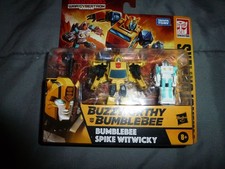 TRANSFORMERS BUZZWORTHY BUMBLEBEE SPIKE WITWICKY WAR CYBERTRON ACTION FIGURE