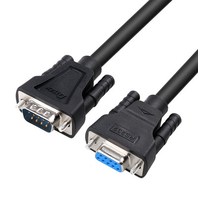 6Ft RS232 Serial Cable Extension Male to Female 9 Pin Straight Through