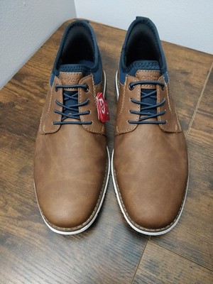 Rieker Men s Casual Mens Dress Shoe Brown/Navy Blue - Size 8.5US EU42 - NEW