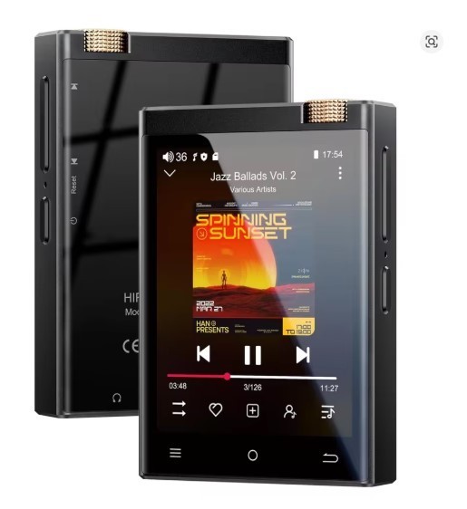 Hi-Fi MP3 Player with Bluetooth and WiFi, Oilsky Lossless DSD High-Resolution Di
