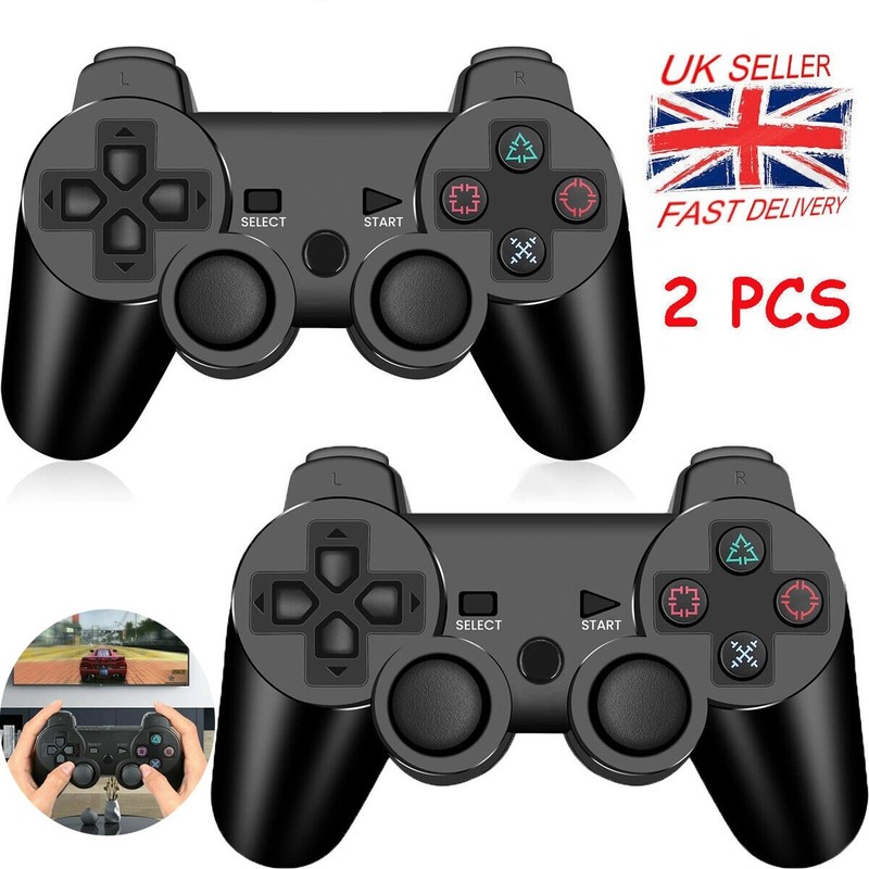 2PCS Remote Game Pad for PS3 Wireless Bluetooth 3.0 Controller Game Controller