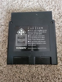 Pac-Man Tengen Black Game Cartridge Nintendo NES And Sleeve