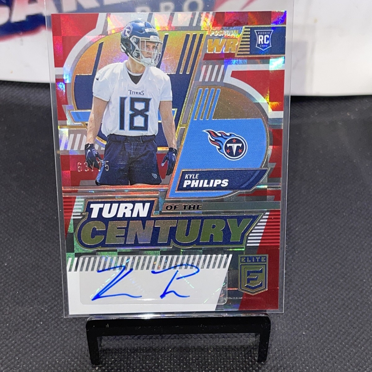 2021-22 elite football Kyle Philips auto /75 red Ssp Prizm tc-59