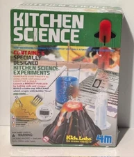 Kidz Labs Kitchen Science 6 Experiment Kit Children Educational 4M New Sealed