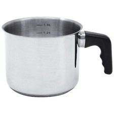 AMBITION Milchtopf Edelstahl Skala Simmertopf Stieltopf Kochtopf 1,8 L 