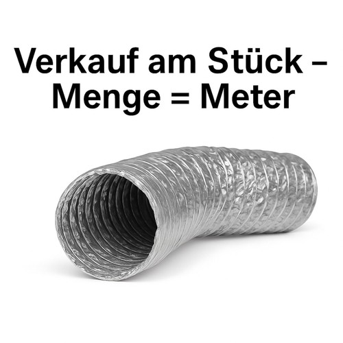 Grow Abluft-Schlauch ALUFLEX SILBER Klimageräte Trockner Dunstabzugshaube - Bild 6 von 30
