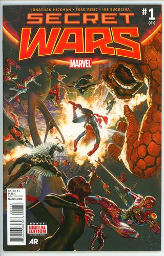 Secret Wars #1 Cover A 1st Print 2015 - God Emperor Doom MCU Key ...