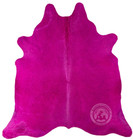 Real Cowhide Rug Dyed Pink - Size 6x7'