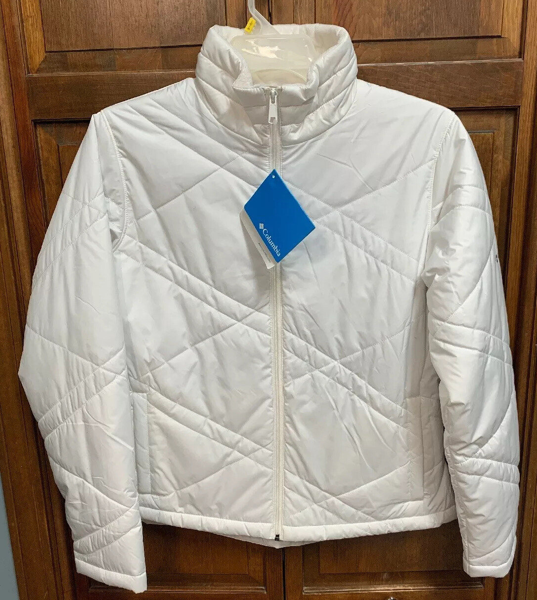columbia white ski jacket