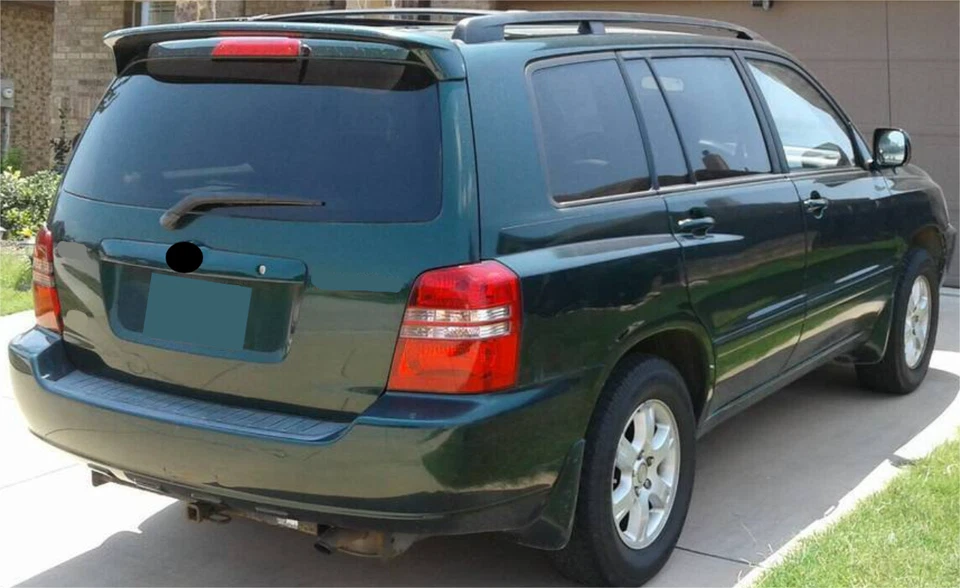 Alerón de techo trasero LED sin pintar con luz para Toyota Highlander 2001-2007 Foto 4 de 4