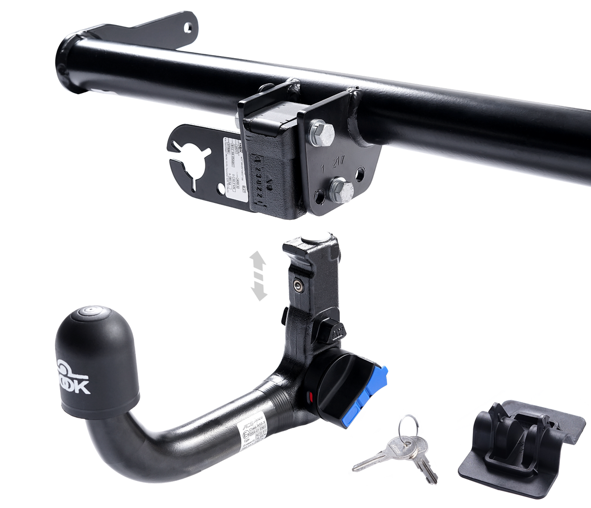 STEINHOF Gancio di traino fisso compatibile con BMW Serie 1 F20 Due volumi 5 porte 03.2014-06.2019 + kit elettrico 13-poli specifico