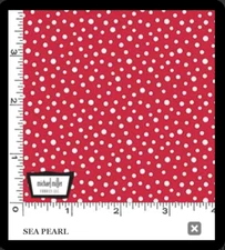 Michael Miller Fabrics~Sea Pearl~Red~ White dots ~Woof Woof Pirates~CX11221~BTY