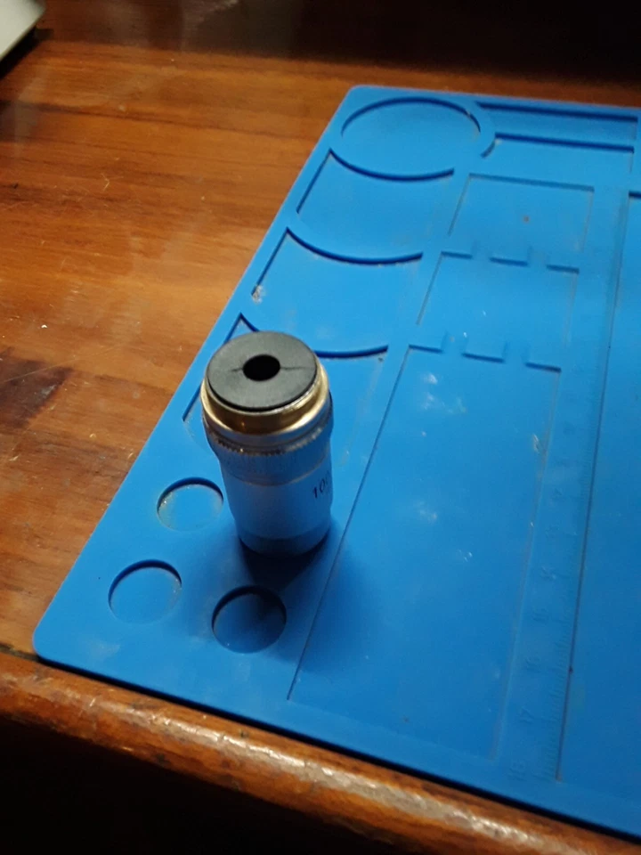 Se adapta a lente objetivo microscopio Olympus serie BH-2 o CH-2 100/1,25 aceite Foto 2 de 3