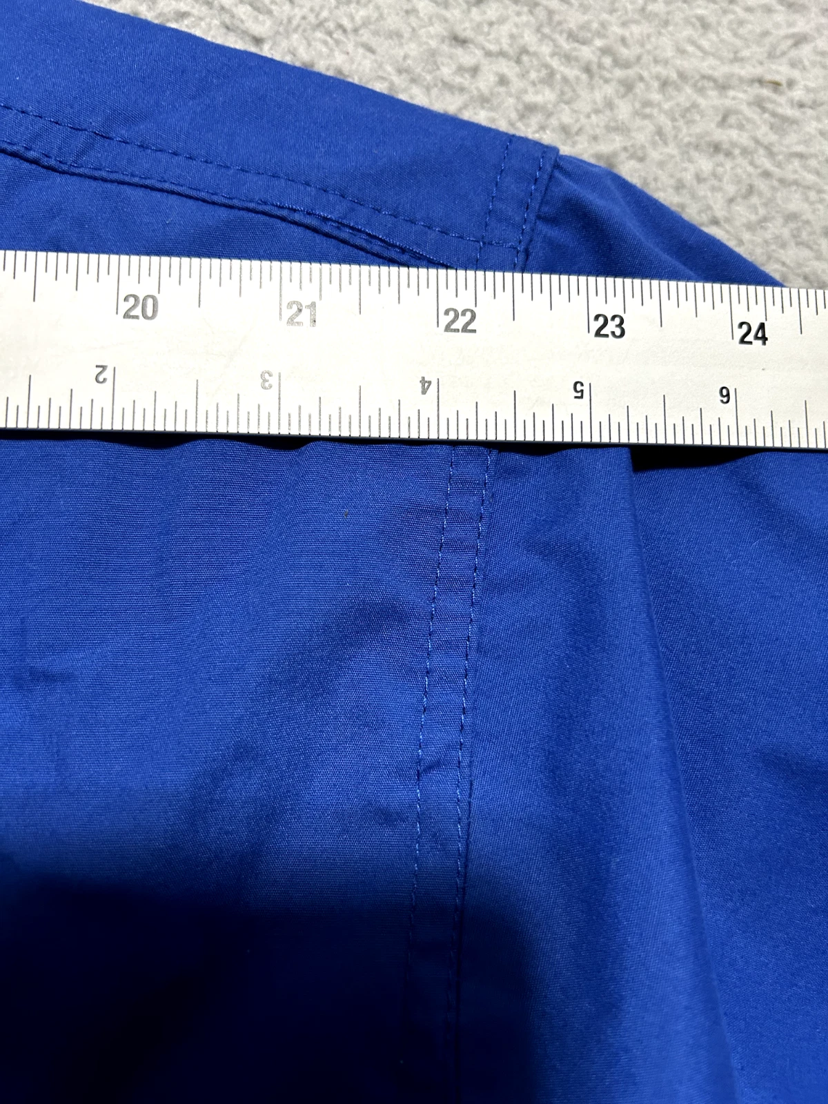 Devon & Jones Windbreaker Jacket Size L Mock Neck Pockets Full Zip Blue - product detail image 10
