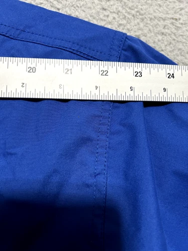 Devon & Jones Windbreaker Jacket Size L Mock Neck Pockets Full Zip Blue image 10