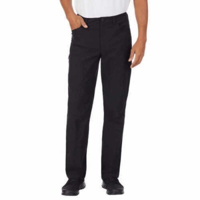 NEW Men's Eddie Bauer Tech Fleece Lined Pants 2 Way Stretch UPF 50+ Black 40x32