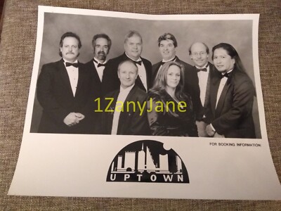 P77 Band 8x10 Press Photo PROMO MEDIA, UPTOWN 7 MEN 1 WOMAN GROUP