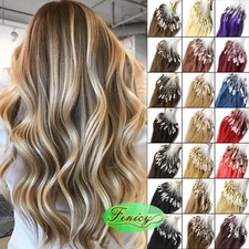Micro Ring Link Micro Beads Loop Human Hair Extensions Balayage Brazilian Hair