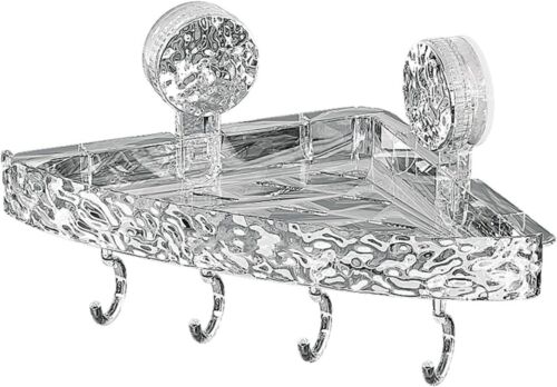 Shower Caddy Organizer With Shelf Suction Cup No-Drill Removable Storage Rack