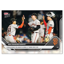 2025 Topps Now 149 San Francisco Giants Highest Scoring 11th Inning PR 575
