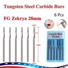 Dental Surgical Zekrya Carbide Tungsten Bone Cutters Finishing Burs FG Bur 28mm