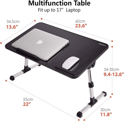 Adjustable Lap Desk with Cooling Fan - Perfect for Work and Leisure Activities - Picture 7 of 9
