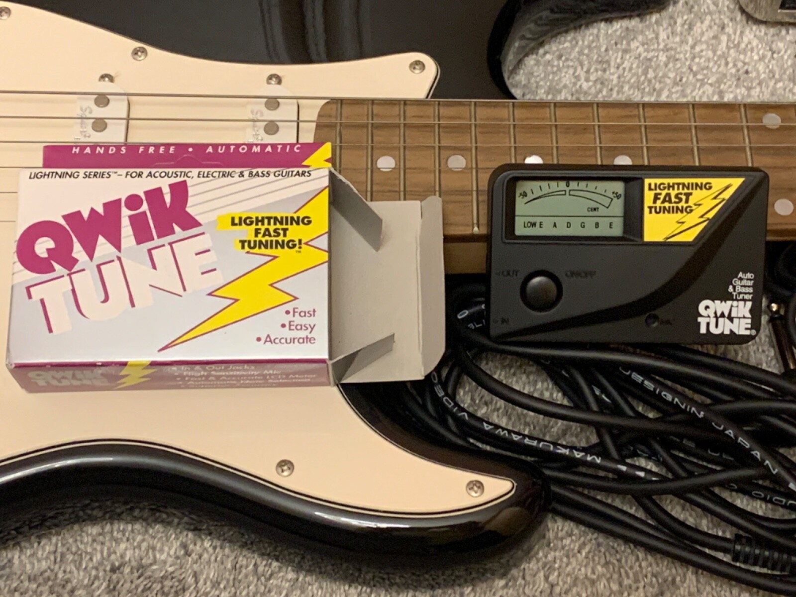 Squier Strat by Fender electric guitar and amp package in great