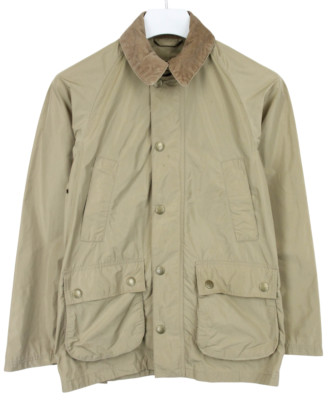 Barbour SL Bedale Jacke Herren (UK) 32 Reißverschluss Kord Hals Taschen Beige