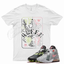 White QUEEN Shirt for Space Legacy LeBron 18 Bugs Marvin 