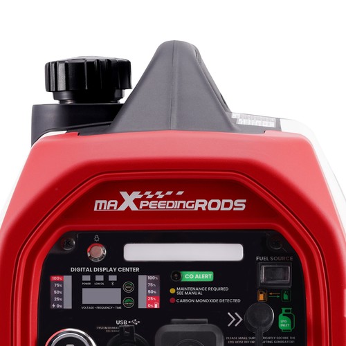 4KW Portable LPG/Gas Generator Inverter Bluetooth E-Start EV-charging 58dB - Picture 9 of 15