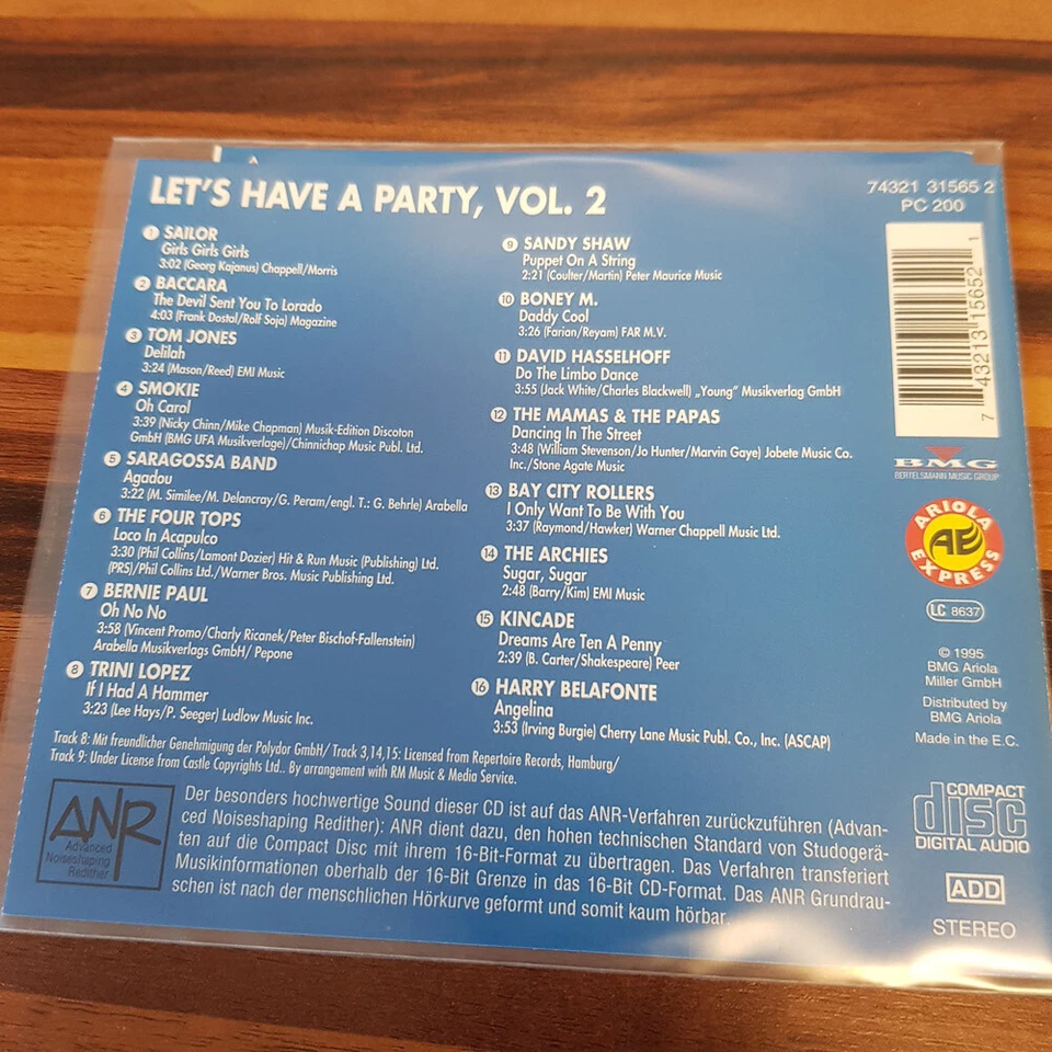 VARIOUS : Let's Have A Party Vol. 2    > EX (CD) - Bild 3 von 3