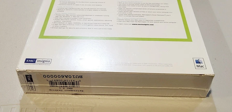 EMC RETROSPECT 6.1 SMALL BUSINESS SERVER STANDARD Backup & Recovery For MAC - Image 3 of 4