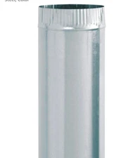 Imperial Manufacturing Pipe 4 " X 24 " Galvanized 24 Ga Steel 2 Pack