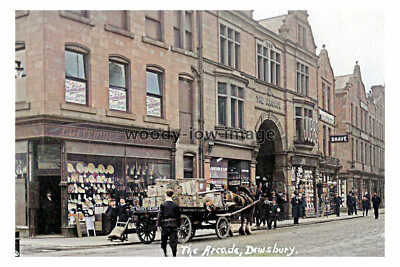 ptc2088 - Yorks. - The Arcade & Gutteridge Ironmonger's in Dewsbury - Print 6x4