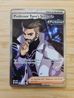 Professor Turos Scenario 240/182 Paradox Rift (PAR) NM Full Art Pokemon Card