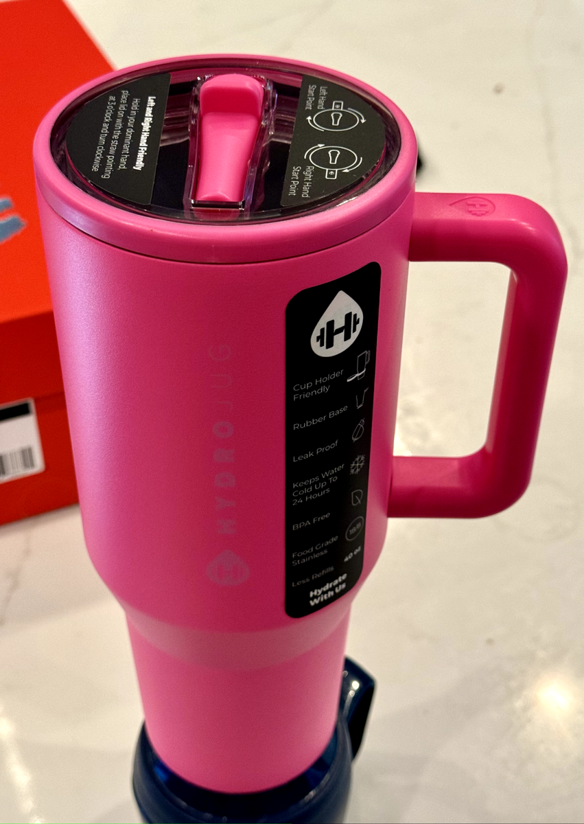 Hydrojug Traveler Neon Pink Limited Edition Color 40 Oz