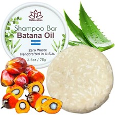 BATANA OIL SHAMPOO BAR For HAIR GROWTH Hydrates Dry Hair, Improves Scalp Healing