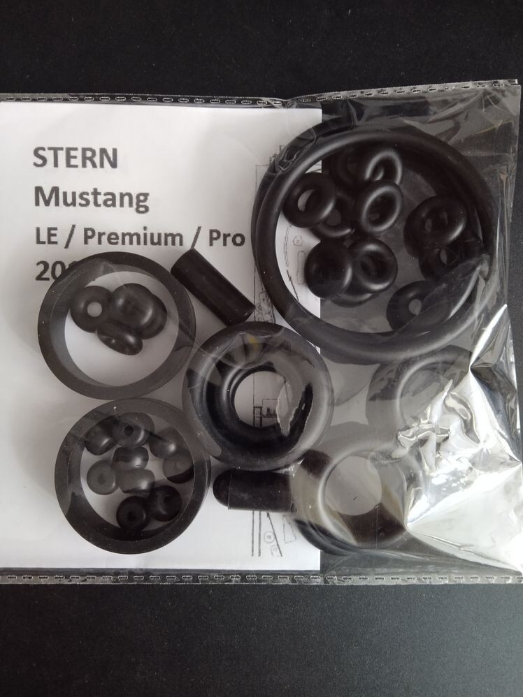Kit D'élastiques Silicone Transparent Pour Flipper Stern Mustang - Neuf