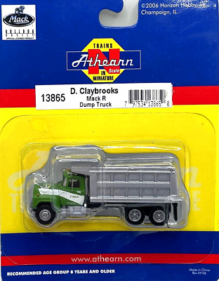 N ATHEARN 13865 MACK R DUMP TRUCK D CLAYBROOKS