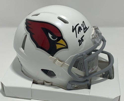 Mini casque signé Cardinals Tight End TREY McBRIDE Riddell Speed AUTO - JSA